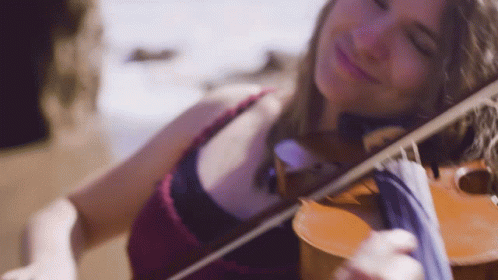 Playing Violin Taylor Davis GIF - Playing Violin Taylor Davis Dragon Roost Island GIFs