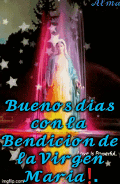 Buenos Dias Virgen Maria GIF - Buenos Dias Virgen Maria Virgin Mary GIFs