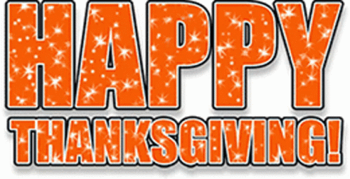 Happy Thanksgiving Orange Sparkle GIF - Happy Thanksgiving Orange Sparkle GIFs