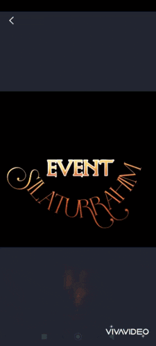 a screenshot of a video with the word event written in gold