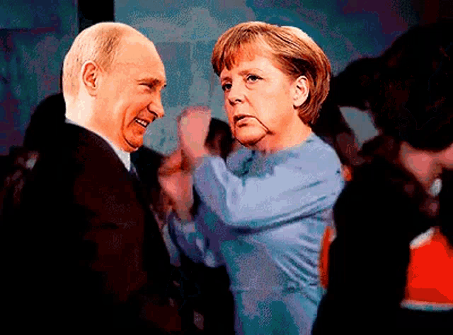 Putin Merkel GIF - Putin Merkel Dance GIFs