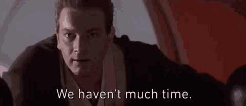 a man is sitting on a plane with the words `` we haven 't much time '' written on the screen .