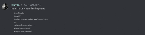 a screenshot of a discord conversation with the name xrraven