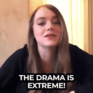 a woman says the drama is extreme in a video