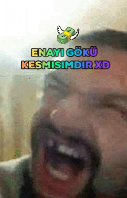 a picture of a man with the words enayi goku kesmisimdir xd on top