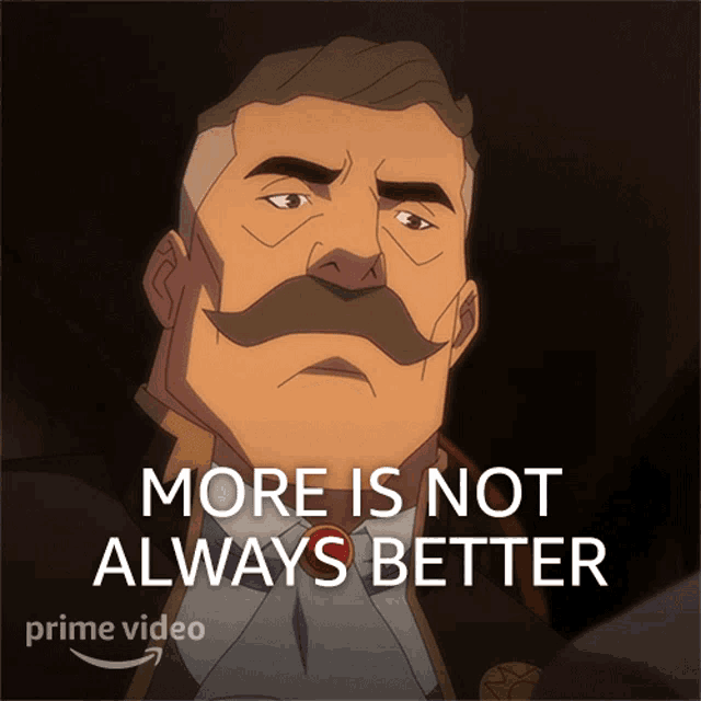 More Is Not Always Better Lord De Rolo GIF - More Is Not Always Better Lord De Rolo The Legend Of Vox Machina GIFs