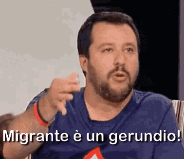 Salvini Matteo Salvini Politica Italiana Lega Elezioni Voto Votare Migrante è Un Gerundio Immigrati GIF
