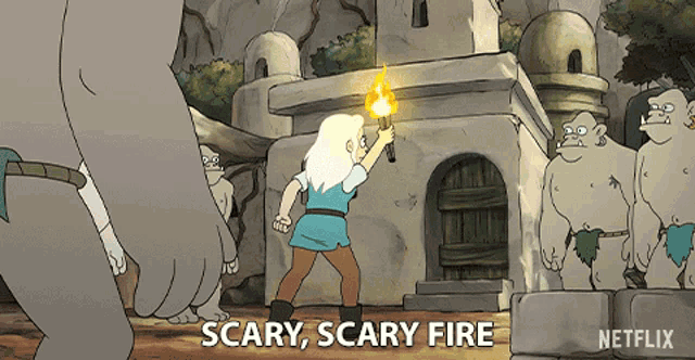 Scary Scary Fire GIF