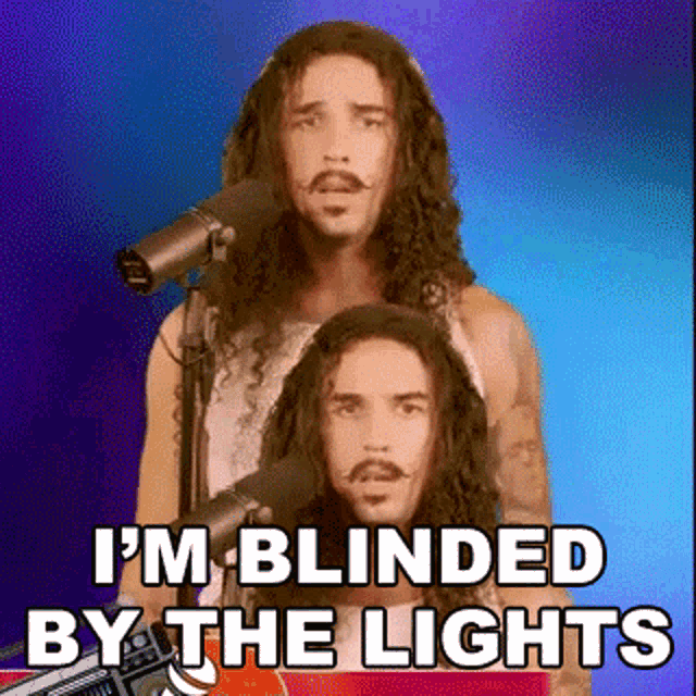 Im Blinded By The Lights Anthony Vincent GIF - Im Blinded By The Lights Anthony Vincent Ten Second Songs GIFs