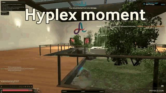a screenshot of a video game with the words hyplex moment on the bottom