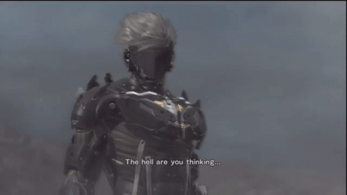 The Hell Are You Thinking Raiden GIF - The Hell Are You Thinking Raiden Mgr GIFs