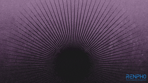 a purple and black background with the word renpho on it