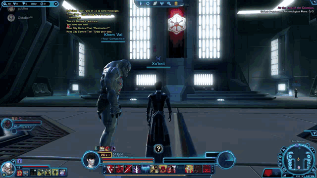 a screenshot of a video game with a character named xa'toii