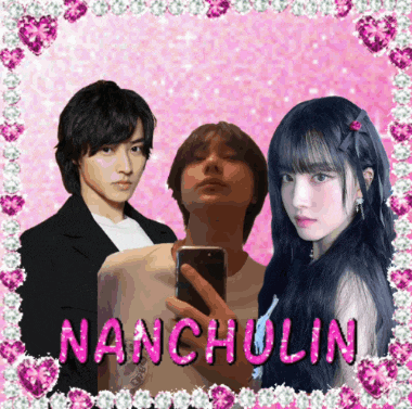 a picture of a man taking a selfie next to a woman with the name nanchulin on it
