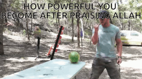 Praise Allah Power GIF - Praise Allah Power Watermelon Destroyed GIFs