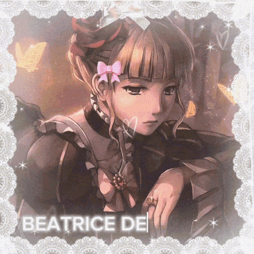 a picture of a girl named beatrice dei