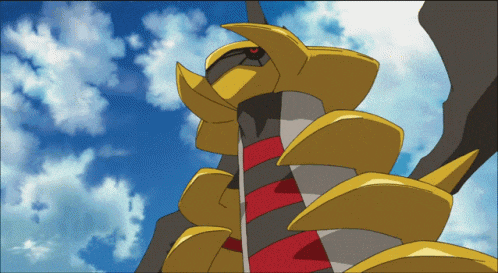 a cartoon drawing of a monster with a blue sky behind it