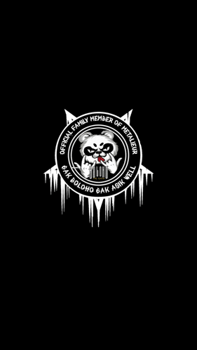 a black and white logo with a panda and the words `` stay tuned ''