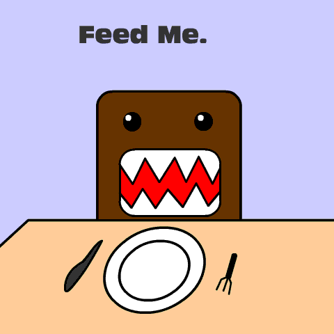 Feed Me GIF - Feed Me Domo Rawr GIFs