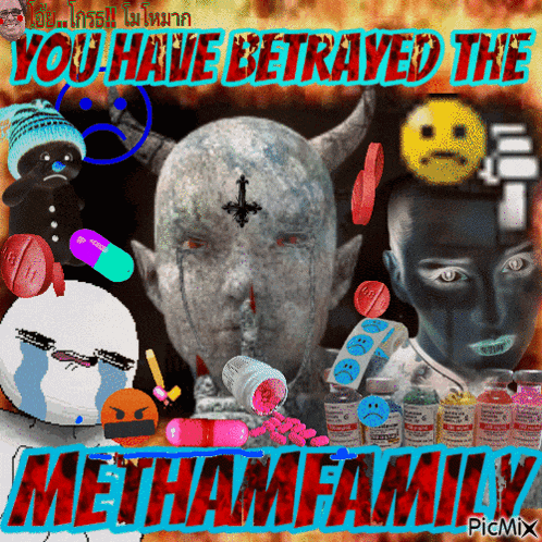 a poster that says ' you hate betrayed the methane family '