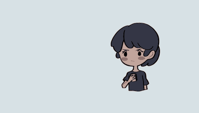 a cartoon drawing of a person with the letter e on their shirt