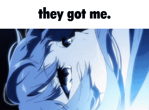 a picture of a girl with the words " they got me " below it