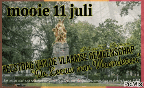 11 Juli Feestdag Vlaams België GIF - 11 Juli Feestdag Vlaams België Vlaamse Gemeenschap GIFs