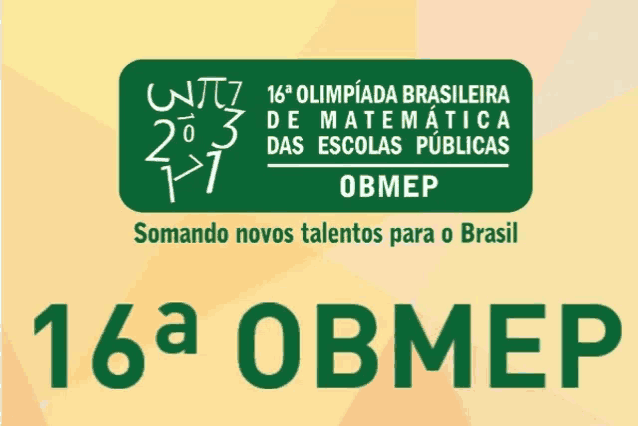 a logo for the 16th olimpiada brasileira de matemática das escolas publicas obmep
