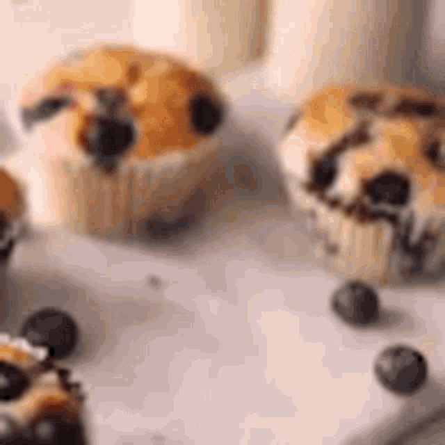 Blueberry Muffin Baked Goods GIF - Blueberry Muffin Baked Goods Muffin GIFs
