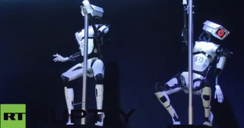 Robot Pole Dancing GIF - Robot Pole Dancing Pole Dance GIFs