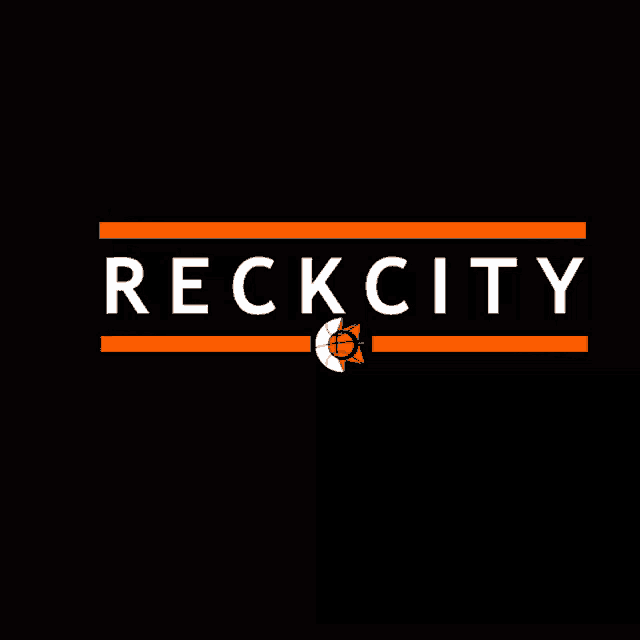 a logo for reck city with an orange fox on it
