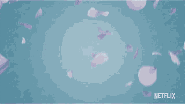 the word bridgerton is on a blue background with pink petals