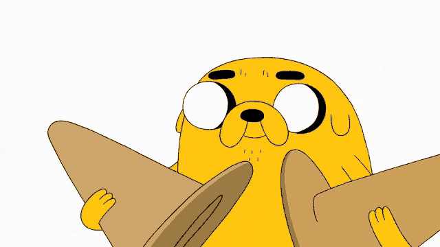 a cartoon character is holding a piece of wood