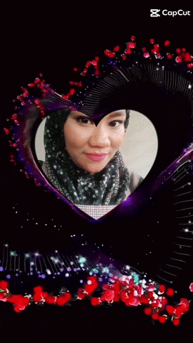 a picture of a woman in a heart shaped frame with capcut written below it