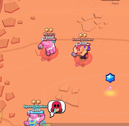 a video game with freddy fasbear and mystery playing