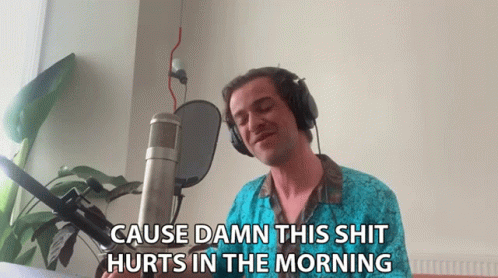 Cause Damn This Shit Hurts In The Morning Josef Salvat GIF - Cause Damn This Shit Hurts In The Morning Josef Salvat Call On Me GIFs
