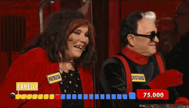 a woman with a name tag that says patrizia capelli