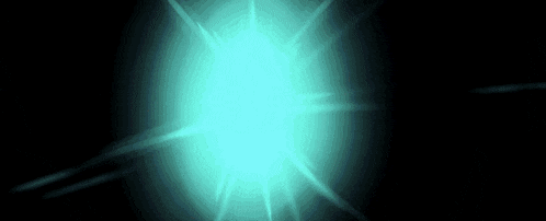 a blue light is shining on a black background