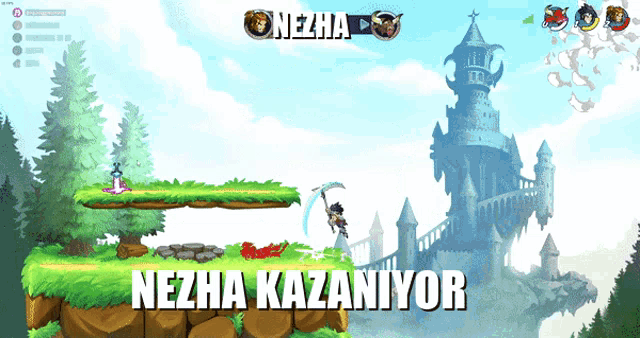 a screen shot of a video game called nezha