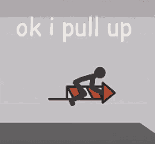 a drawing of a cross with the words ok i pull up on it