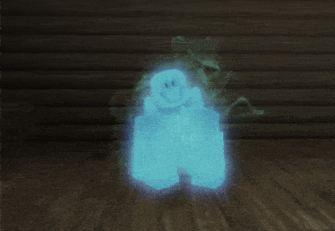 a roblox character with a smiley face on his face
