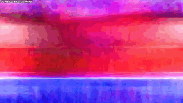 a blurry image of a person with the words " the dex big thing " in the upper right corner
