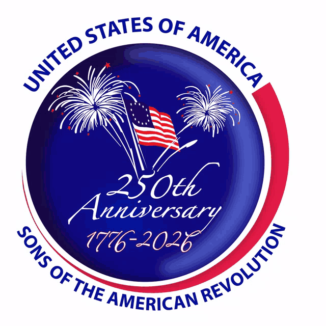 united states of america 25th anniversary sons of the american revolution logo