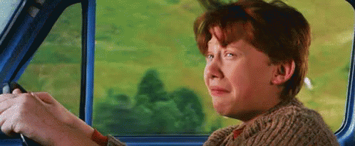 When You Hate Driving GIF - Driving Ron Weasley Rupert Grint GIFs