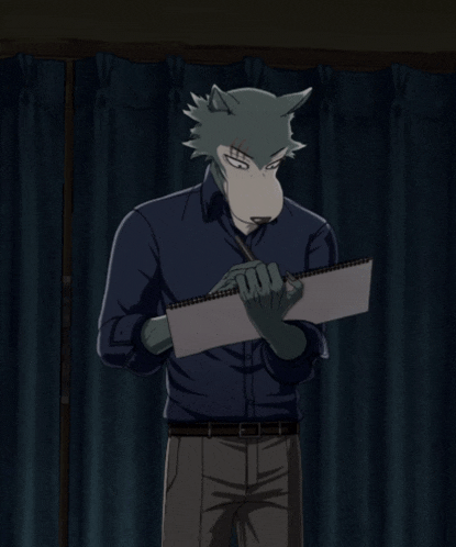 a wolf is holding a sign that says wanna play games