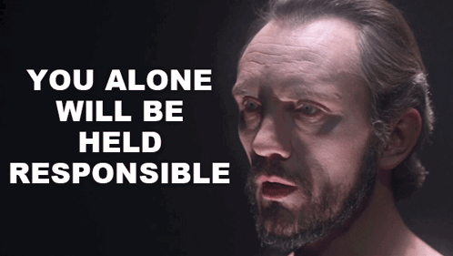 You Alone Will Be Held Responsible General Zod GIF - You Alone Will Be Held Responsible General Zod Superman The Movie GIFs