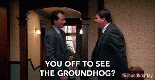 You Off To See The Groundhog Bill Murray GIF - You Off To See The Groundhog Bill Murray Phil GIFs