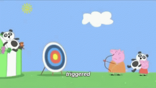 Peppa Pig Triggered GIF - Peppa Pig Triggered Arrow GIFs