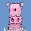 Pig Love You GIF - Pig Love You Heart GIFs
