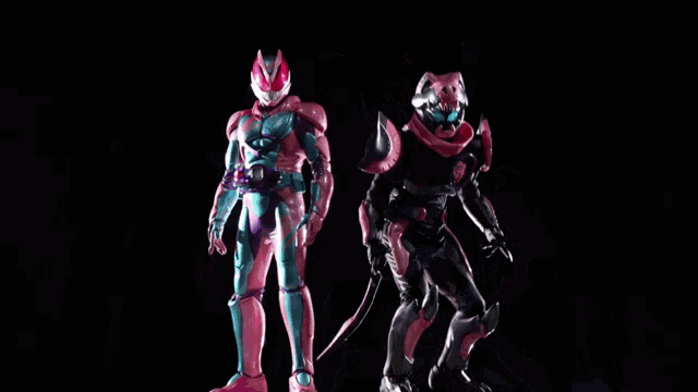 a blurred image of two masked riders with the letters lexx visible